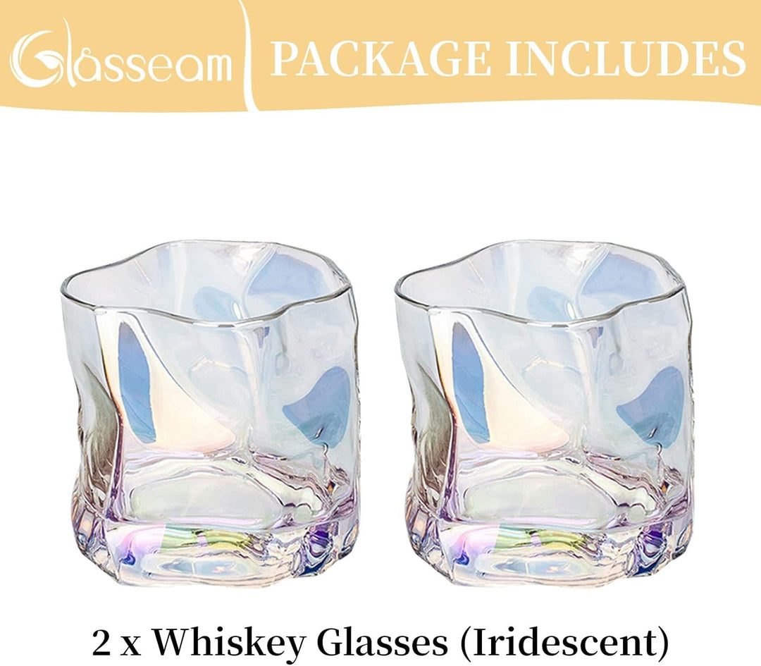 Whiskey Gläser Set Whisky Glas: 2 Stück Edel Rum Tumbler Weingläser Ohne Stiel Männer Papa Scotch Vo