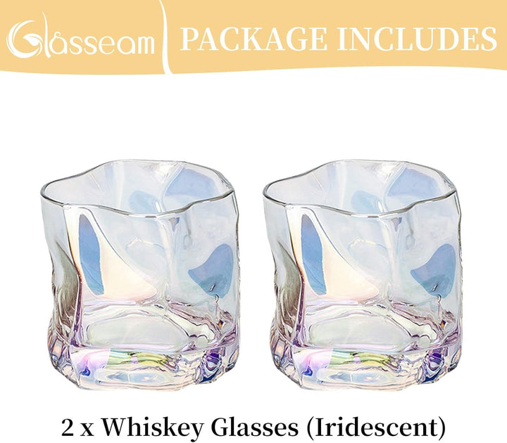 Whiskey Gläser Set Whisky Glas: 2 Stück Edel Rum Tumbler Weingläser Ohne Stiel Männer Papa Scotch Vo