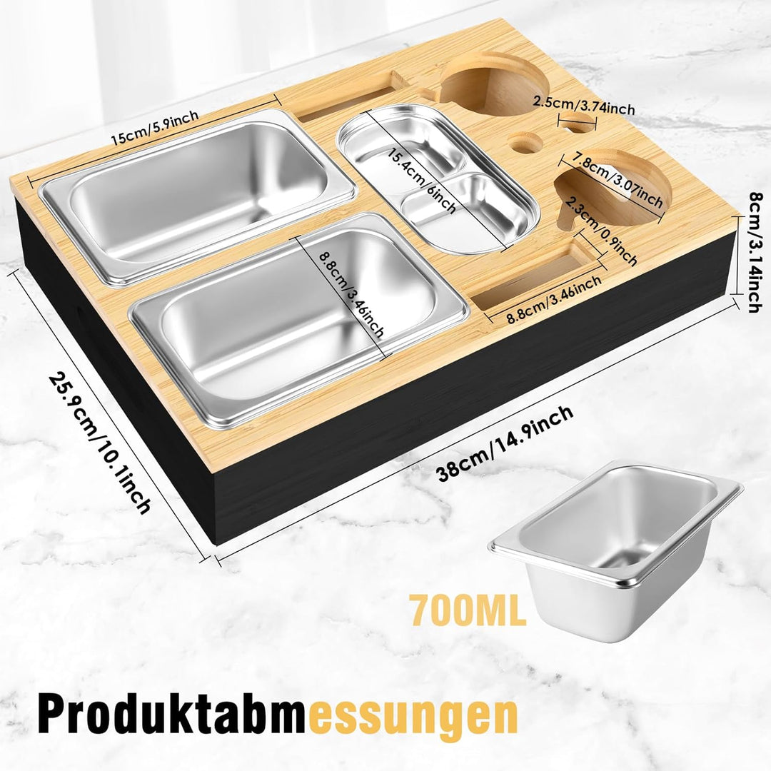 Herenear Couchbar, Snackbox Sofatablett, Couch Bar mit Geschenkbox, Snackspender mit Snackschale, Ge