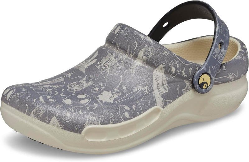 Crocs Unisex Bistro Graphic Clogs 36/37 EU Nightmare Bfr Xmas White, 36/37 EU Nightmare Bfr Xmas Whi