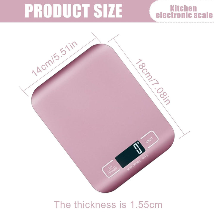 Küchenwaage Digital, 10kg/1g Küchenwaage USB Wiederaufladbar Digitale Küchenwaagen mit LCD Display &