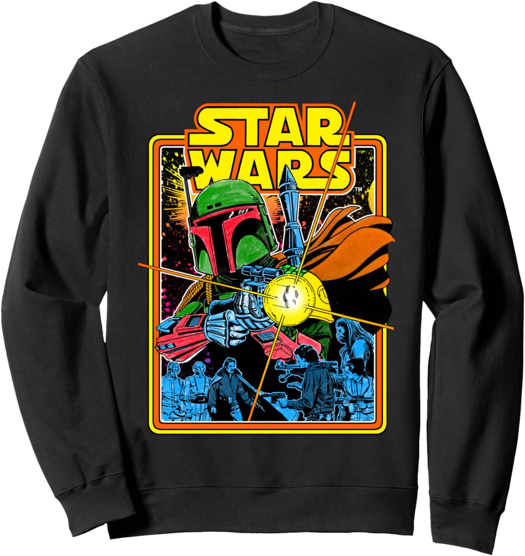 Star Wars Boba Fett Bounty Hunter Comic Book Cover Sweatshirt