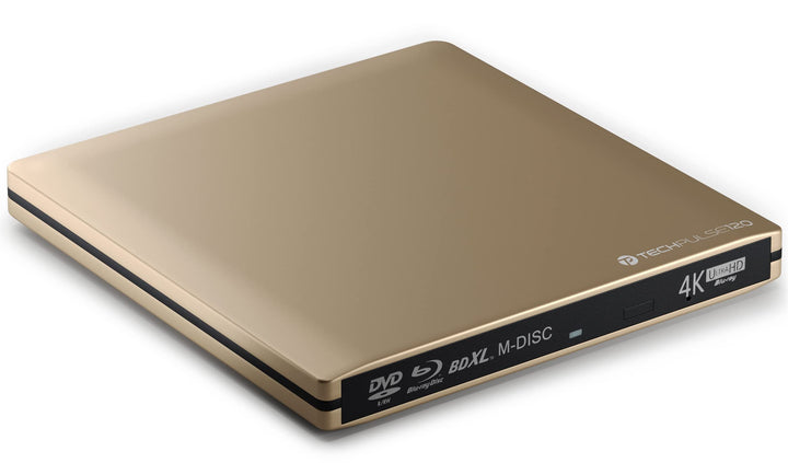 techPulse120 portables USB 3.0 4K UHD 3D M-Disc BDXL HDR10 Laufwerk Blu-ray Brenner Burner Superdriv