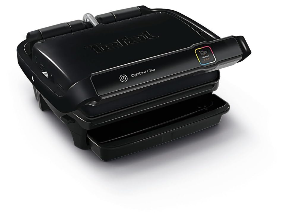 Tefal Optigrill Elite GC7508 Kontaktgrill, schwarz, 2.000