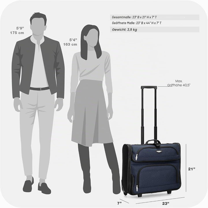 Travel Select Amsterdam Business Kleidersack mit Rollen, Navy, Einheitsgrösse, Amsterdam Business Kl
