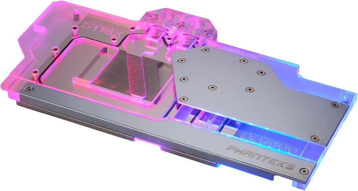 Phanteks Glacier G6000 Strix GPU Wasserblock, ASUS RX 6800/6900 Strix/TUF, D-RGB, silberfarben, PH-G