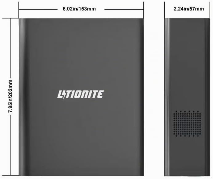 LITIONITE Dragon 130W / 80.000mAh Powerbank Mini-Generator Tragbarer Akku mit led-anzeige - 1x AC St