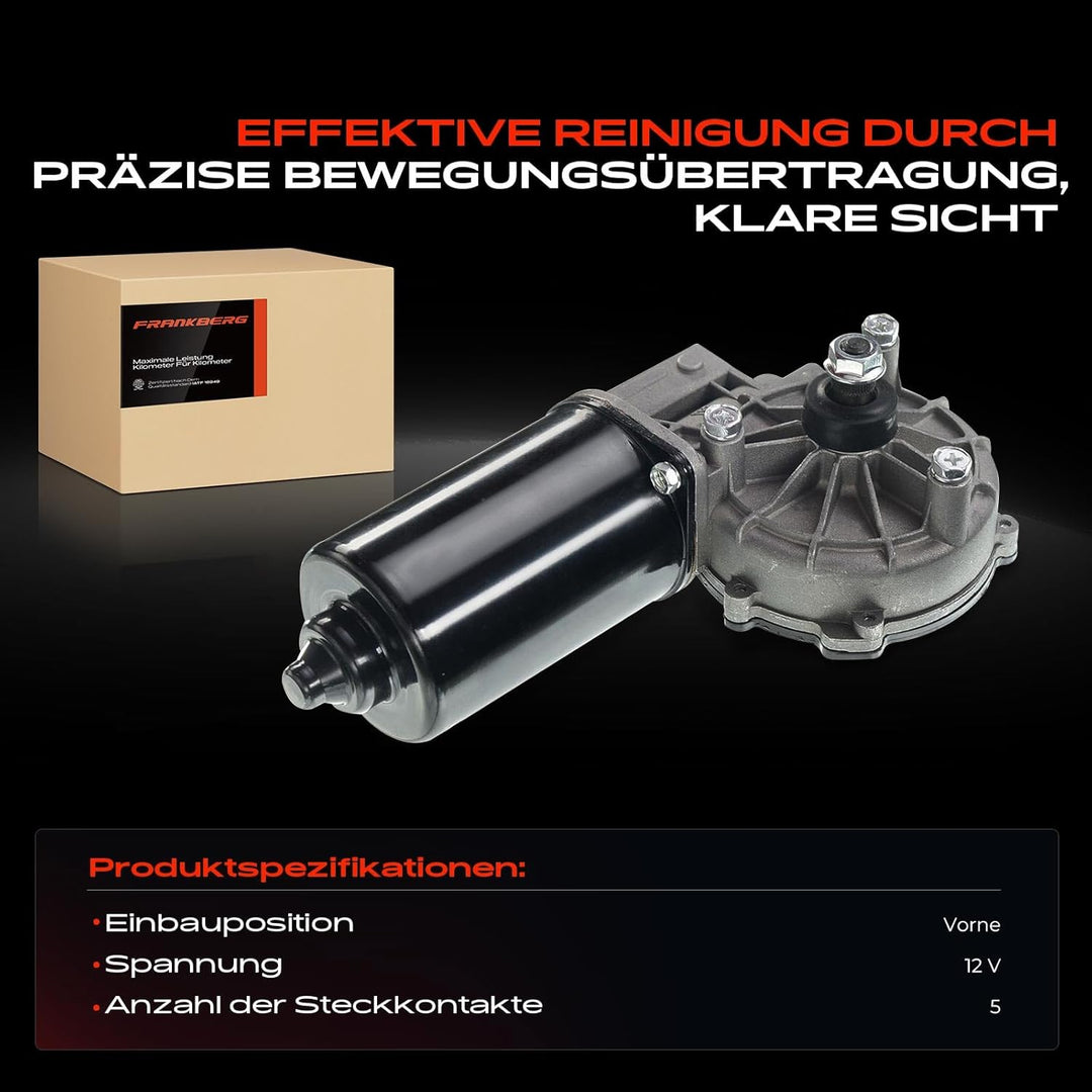 Frankberg 1x Wischermotor Vorne Links oder Rechts Kompatibel mit E-Klasse W210 2.0L-5.4L 1995-2002 E