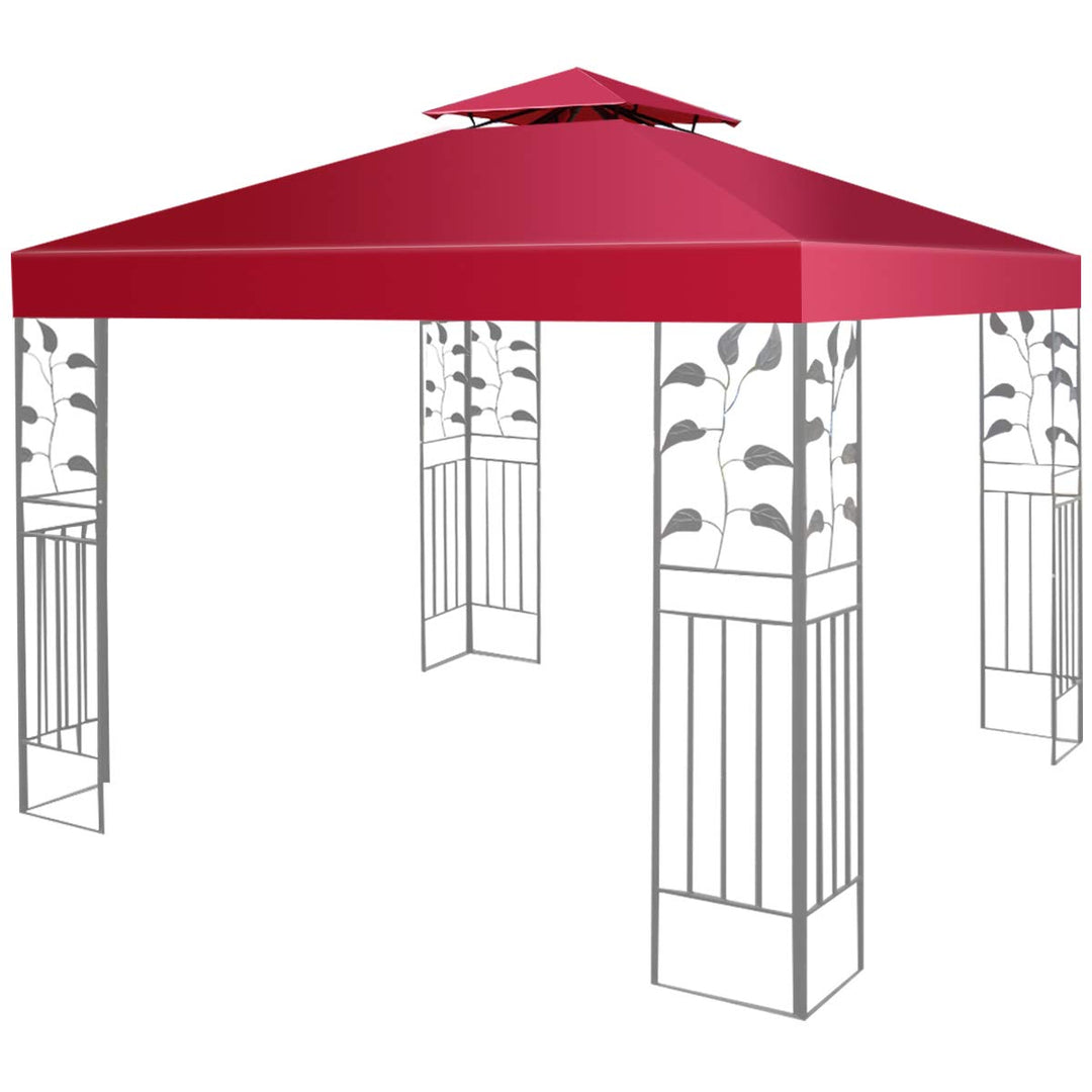 KOMFOTTEU 3 x 3 M Pavilliondach, Ersatzdach für Pavillion, Dachplane für Garten Balkon Strand, wasse