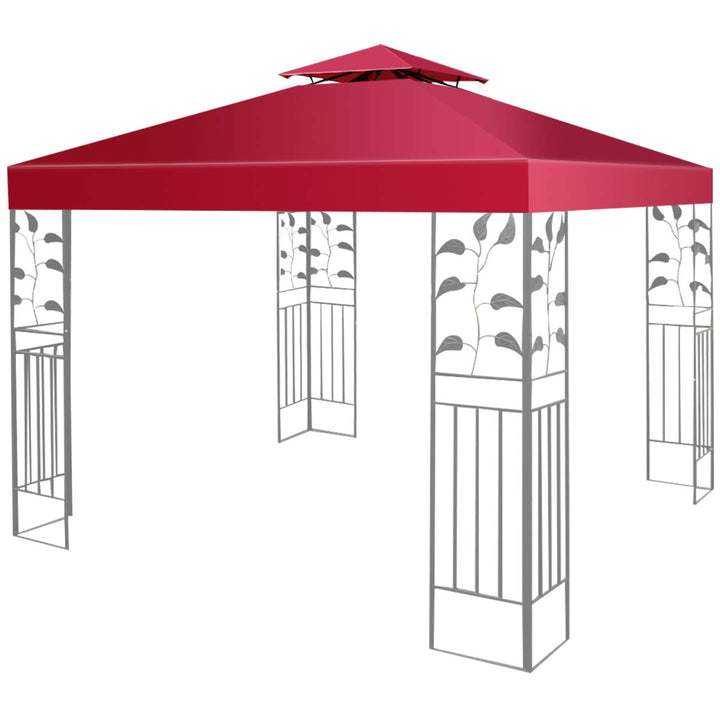 KOMFOTTEU 3 x 3 M Pavilliondach, Ersatzdach für Pavillion, Dachplane für Garten Balkon Strand, wasse