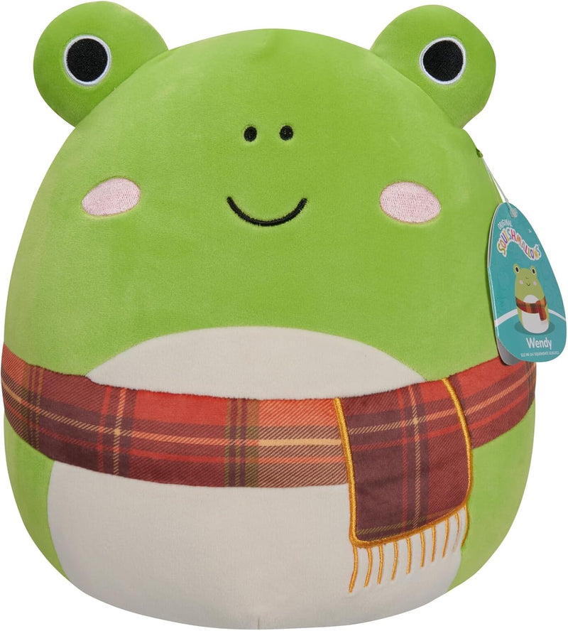 Squishmallows SQCR04581 - Wendy der Frosch mit Schal 30 cm, offizielles Kelly Toys Plüsch, superweic