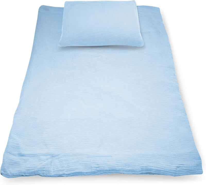 PinkZebra Musselin Kinderbettwäsche 100x135 cm + 40 x 60 cm, Bettwäsche aus ohne GMO 100% Bio-Baumwo