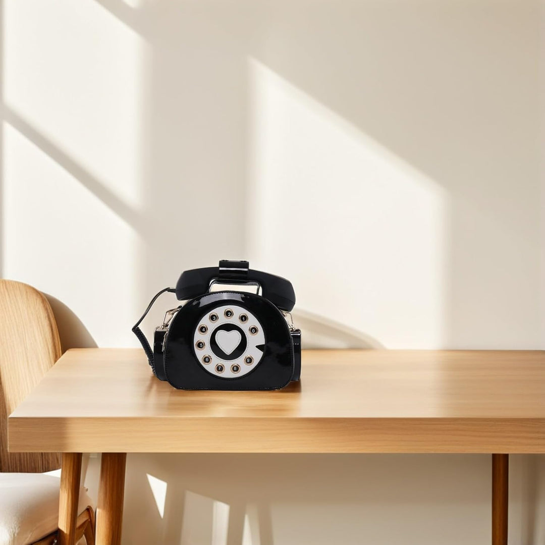 VALICLUD Umhängetasche Telefon Geformte Handtasche Retro Top Griff Tasche Neuheit Geldbörse für Frau