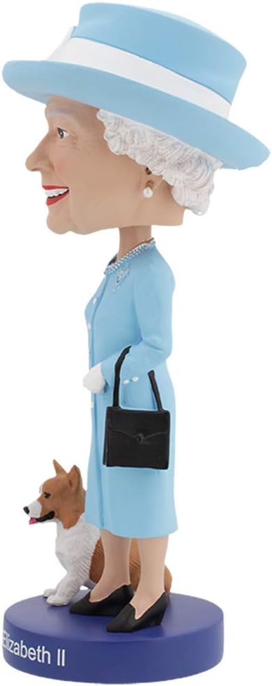 Royal Bobbles - Wackelkopffigur Queen Elizabeth II. - mit ihrem Corgi
