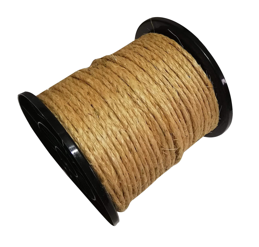 6mm - 16mm Sisal Seil Sisalseil für Kratzbaum Katzenbaum Mehrzweckseil DIY (100m, Druchmesser: 12mm)