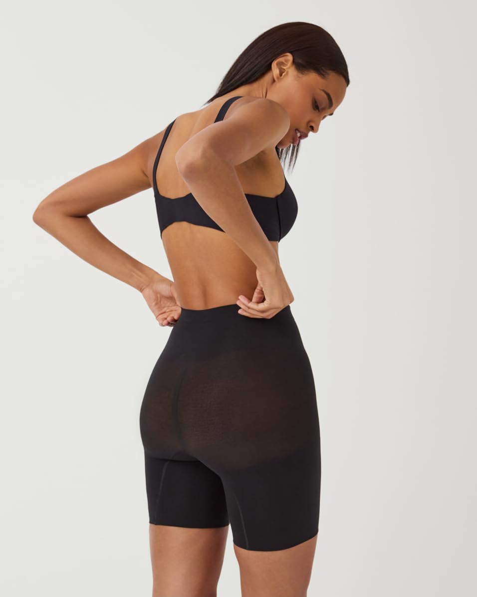 Spanx Damen Power Short Waist Shapewear 1X Waist Shapewear Very Black, 1X Waist Shapewear Very Black