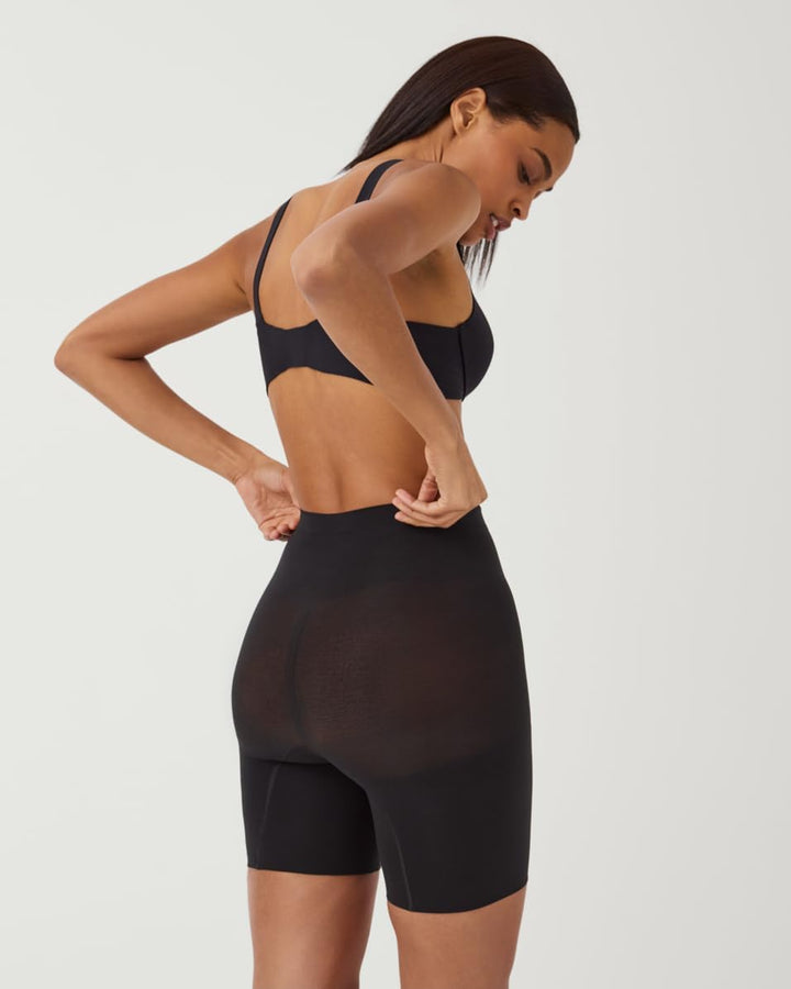 Spanx Damen Power Short Waist Shapewear 1X Waist Shapewear Very Black, 1X Waist Shapewear Very Black