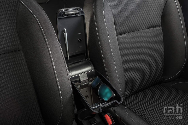 Rati ArmsterOE1 MITTELARMLEHNE passend für DACIA Duster 2018- I Armlehne mit Staufach, zum Befestigu
