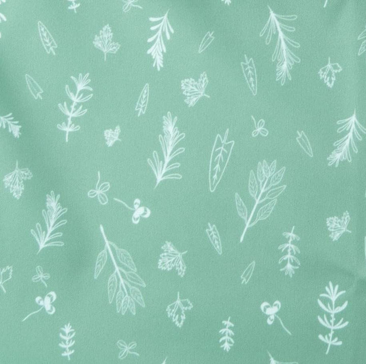 Popolini Windelsack Style RONDO (Green Leaves), Green Leaves
