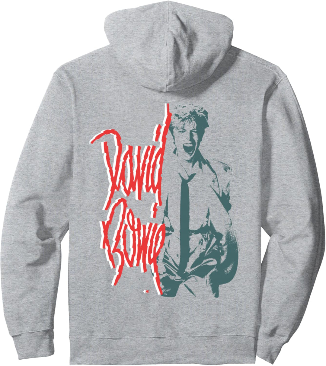 David Bowie Music Rock Mono Shout Pullover Hoodie