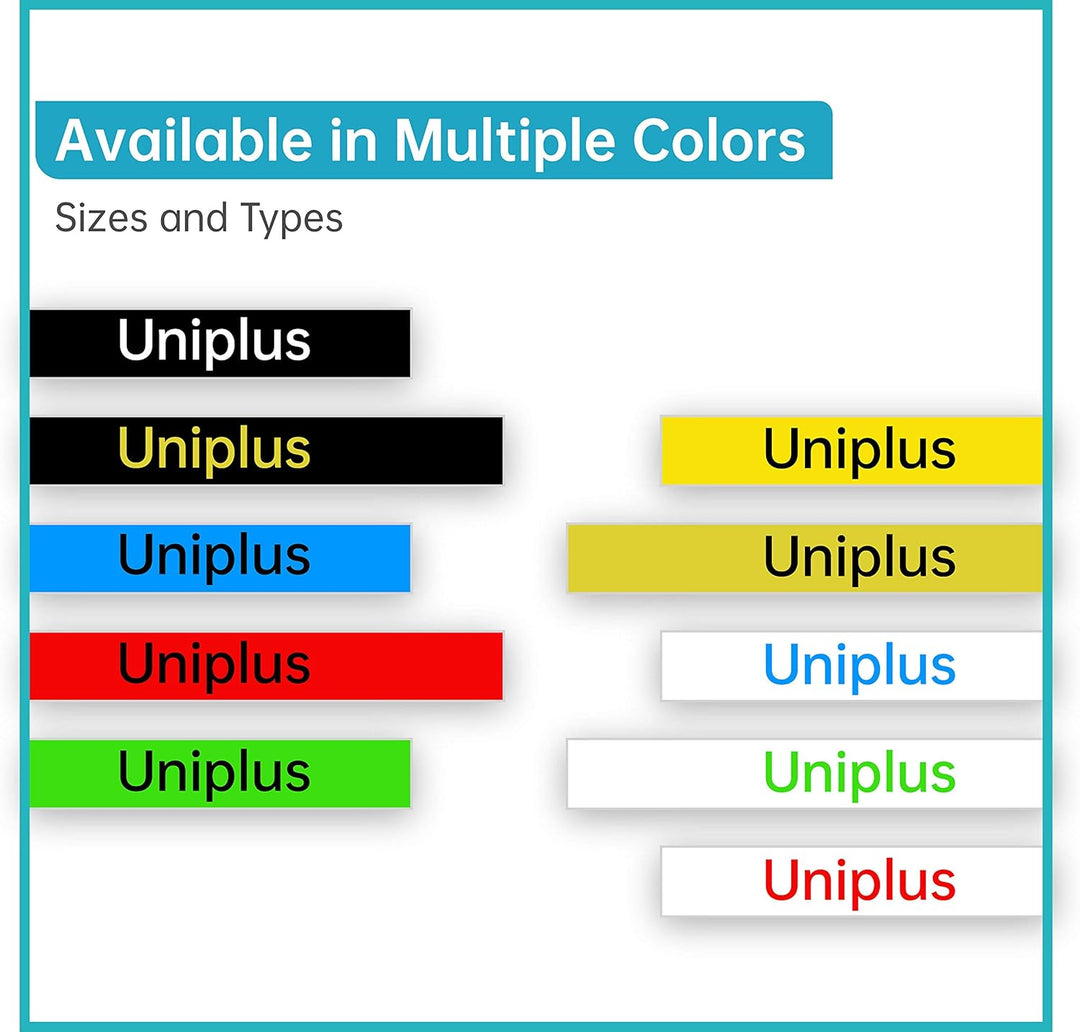UniPlus 5x Kompatibel Schriftband Ersatz für Brother M-K231 MK231 12mm Nicht Laminiert Bänder für Br