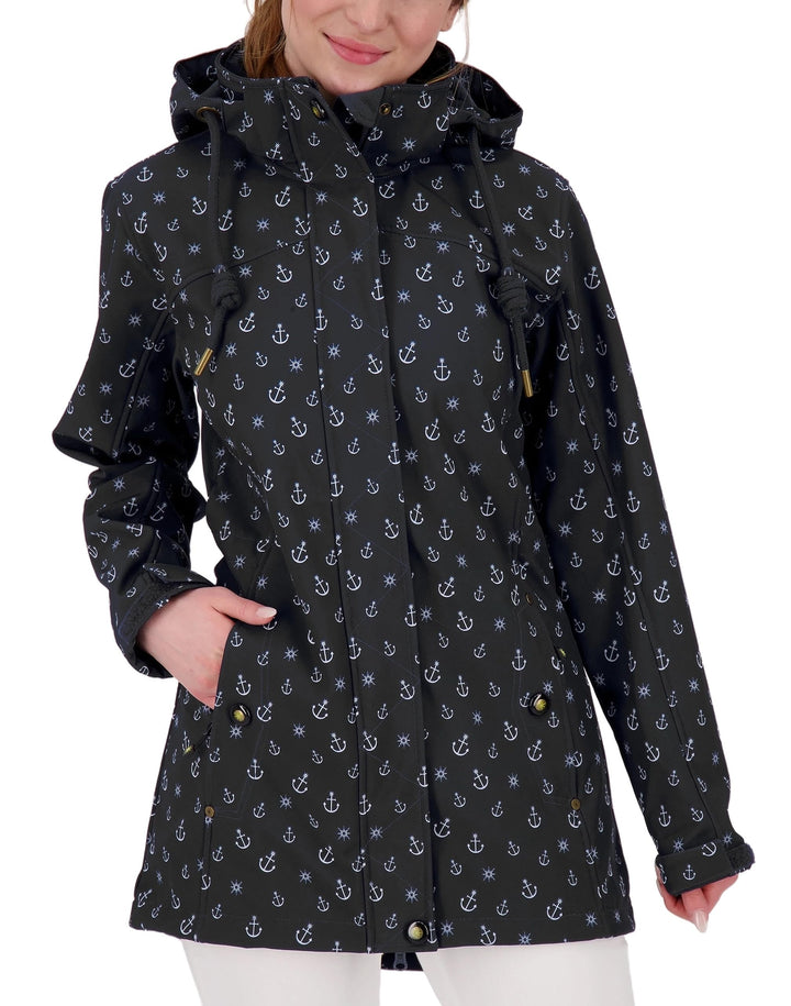 Ankerglut Damen #Ankerglutschein Women Softshelljacke 38 Schwarz, 38 Schwarz