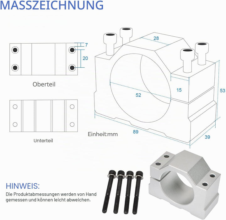 Daedalus CNC Gebürsteter Spindelmotor Set, 500 W, ER16 500W ER16