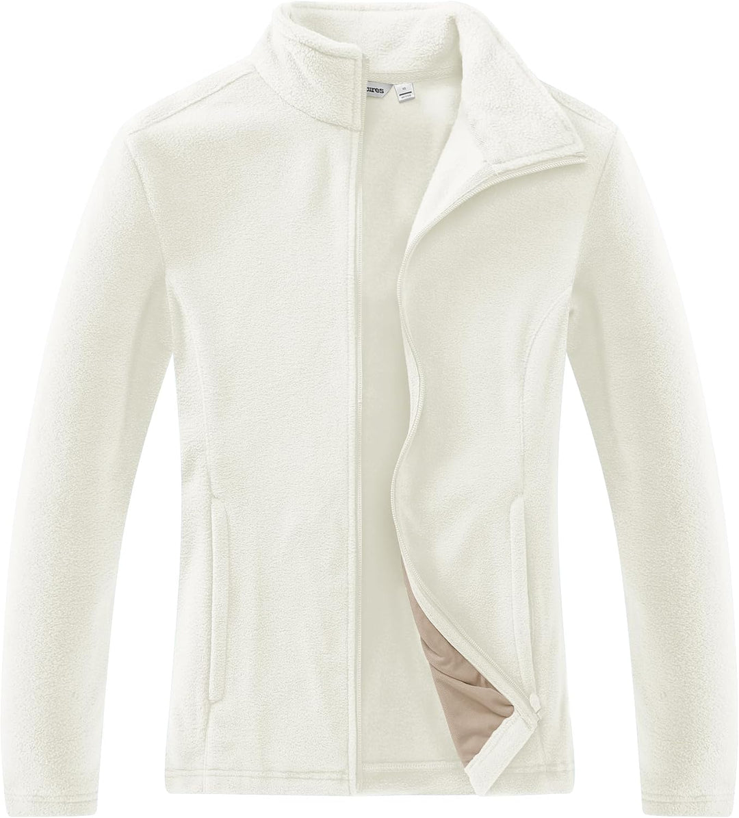 33,000ft Damen Fleecejacke mit Durchgehendem Reissverschluss Stehkragen Damen Leichte Fleece Jacke A