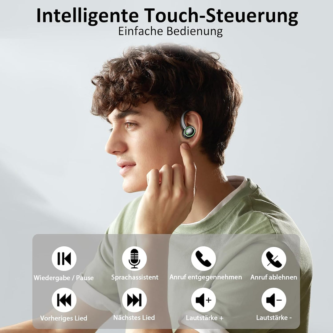 Bluetooth Kopfhörer, 2026 Kopfhörer Kabellos Bluetooth 5.4 Sport tiefer Bass, 56 std Spielzeit In Ea
