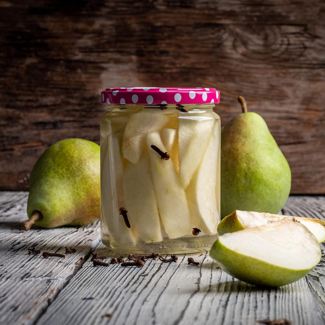 KADAX 24er Set Einmachgläser 540ml TO82, Sturzgläser Mason Jar mit Schraubdeckel, Luftdichte Twist-o