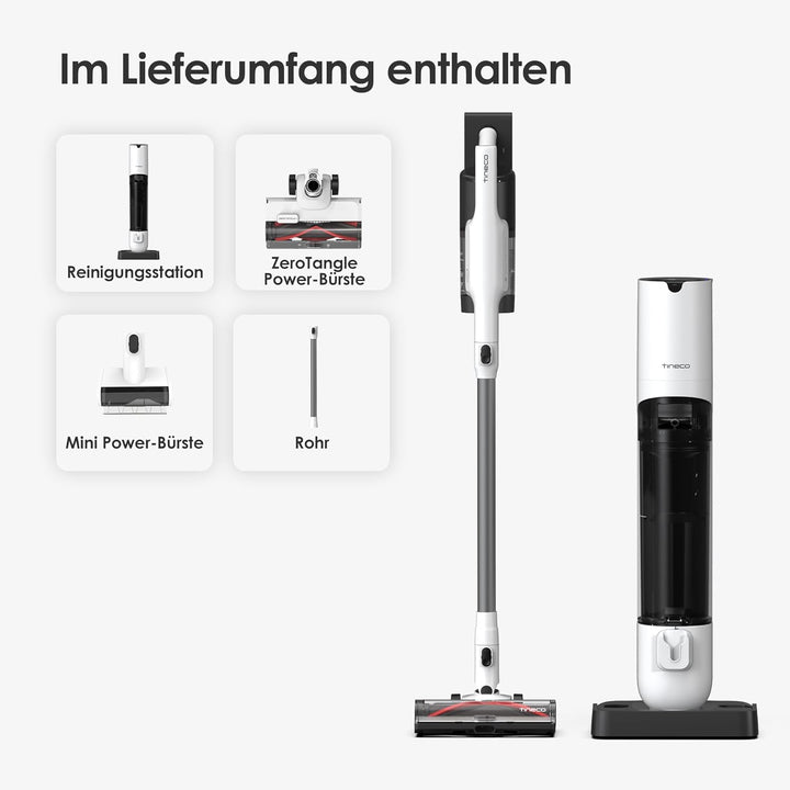 Tineco Pure ONE Station 5 Plus Akku Staubsauger mit 2,5L Absaugstation, Selbstleerung & Selbstrenigu
