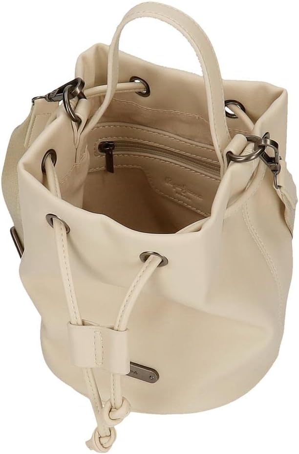 Pepe Jeans Damen Salma Gepäck- Messenger Bag Einheitsgrösse Beige, Einheitsgrösse Beige