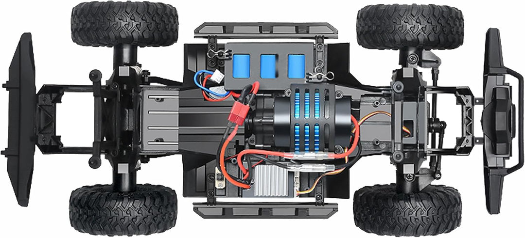 Amewi 22592 Dirt Climbing SUV Race Crawler 4WD 1:10 RTR weiss/rot, inkl. Fernsteuerung, Akku, Ladeka