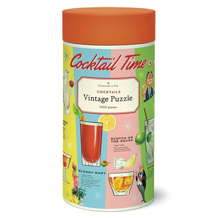 Cavallini Vintage Puzzle Bar, Cocktails 1000 Teile