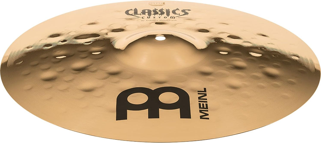 Meinl Cymbals Classics Custom Extreme Metal Crash 16 Zoll (Video) Schlagzeug Becken (40,64cm) B12 Br