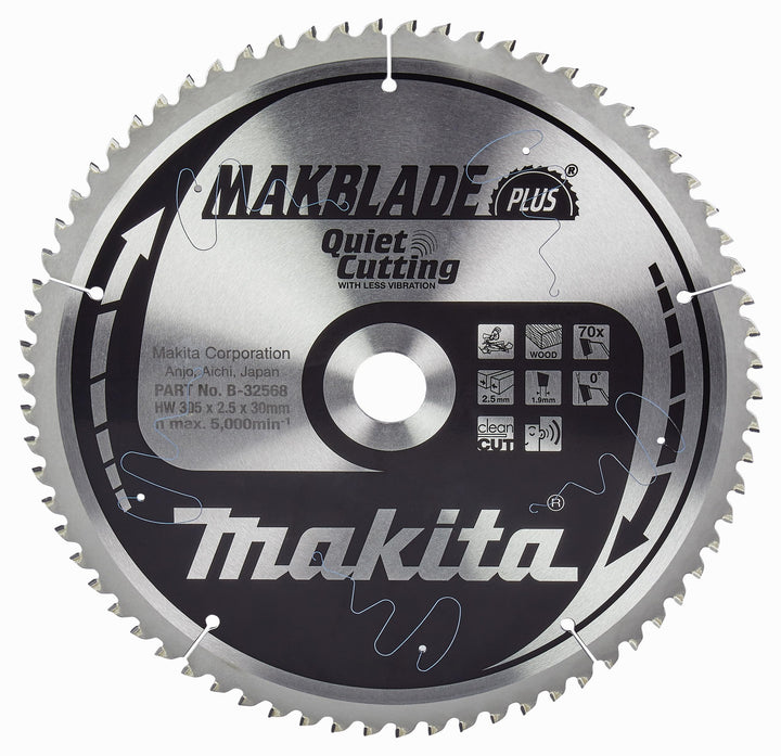 Makita Makblade+ Saegeblatt, 305 x 30 mm, 70Z, B-32568