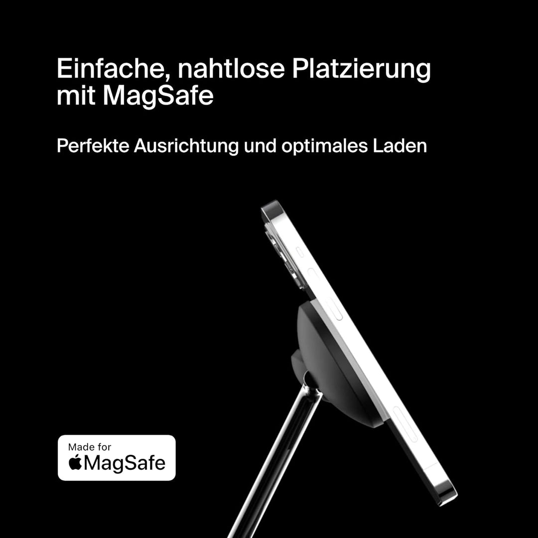 Belkin drahtloses MagSafe 3-in-1-Ladegerät, MagSafe ladestation 15 W, schnelles Laden für das iPhone