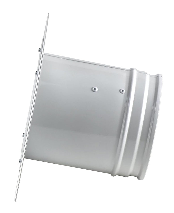 Steinberg14 Weiss Ø 160mm Rohrlüfter Wand Radiallüfter Ventilator Wandflansch Zu-Abluft, Metall Ø 16