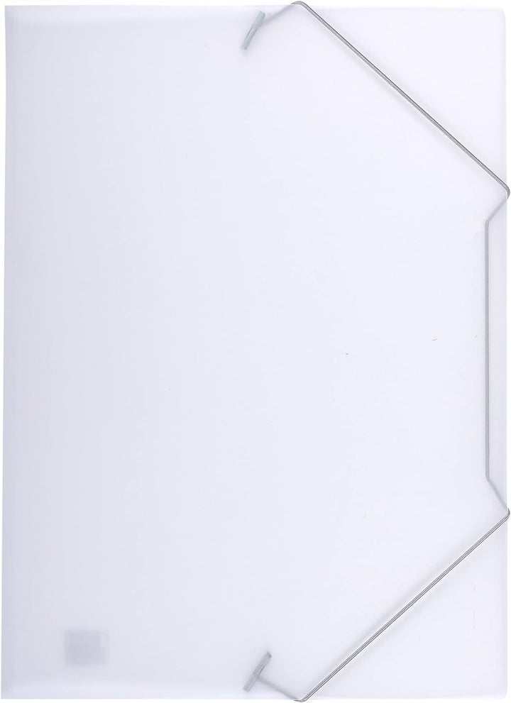 Oxford Eckspanner A4, aus Kunststoff, farblos, transparent, 10 Stück farblos transluzent Eckspanner