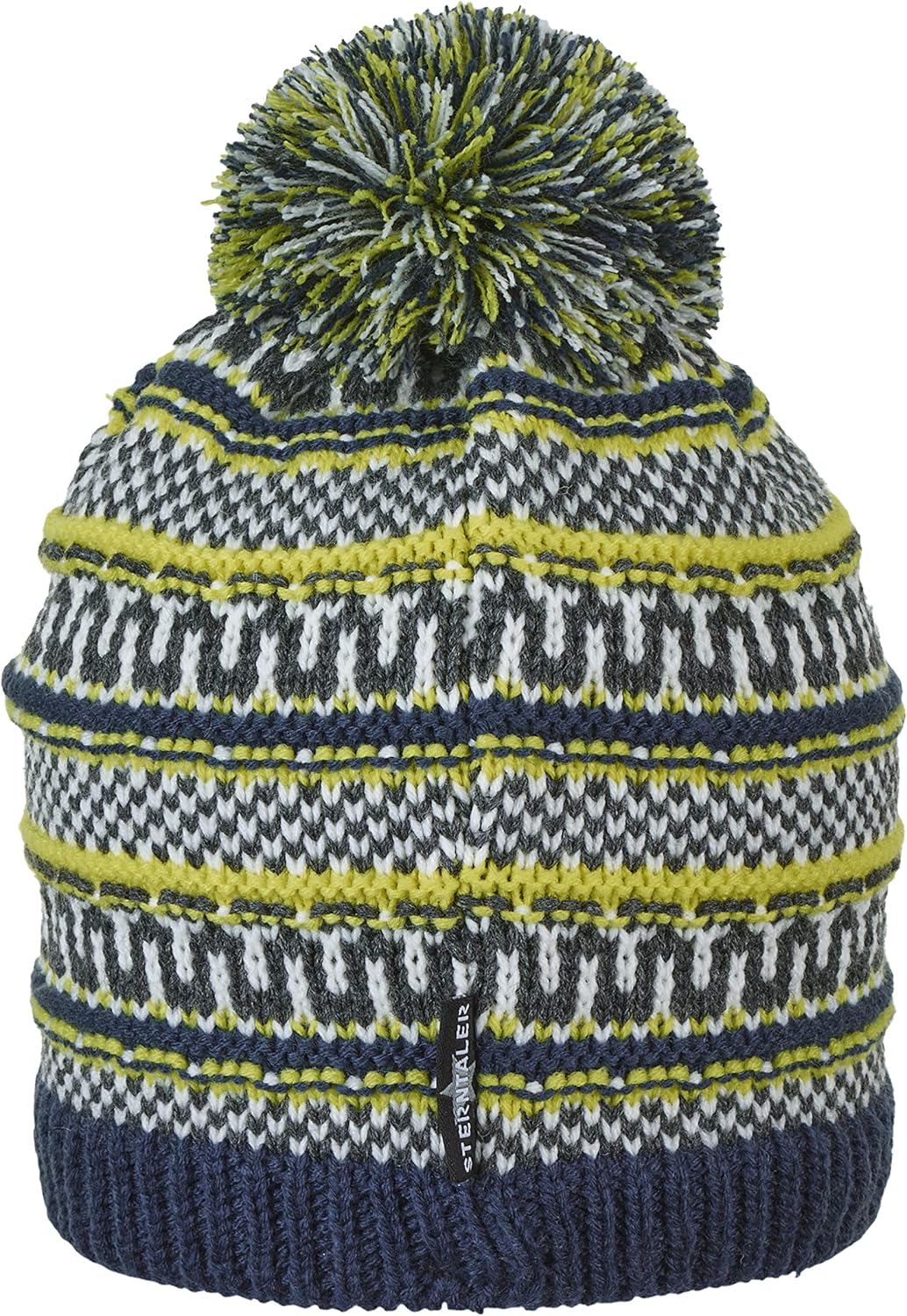 Sterntaler Baby Jungen Mütze Baby Bommelstrickmütze Mustermix 49 marine, 49 marine