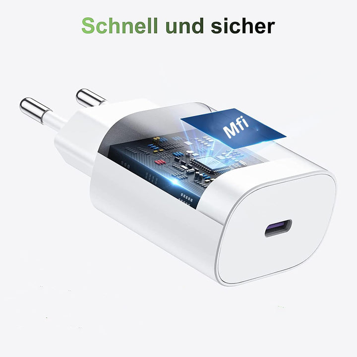 iPhone 17 16 Schnellladegerät, 2Pack 20W USB C Ladegerät für Apple iPhone 17 Pro Max/17 Air/16 Plus/