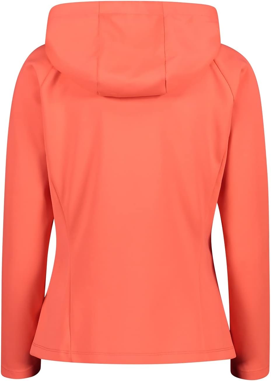 CMP Damen Hoodie Jacke silber/orange 40, silber/orange 40