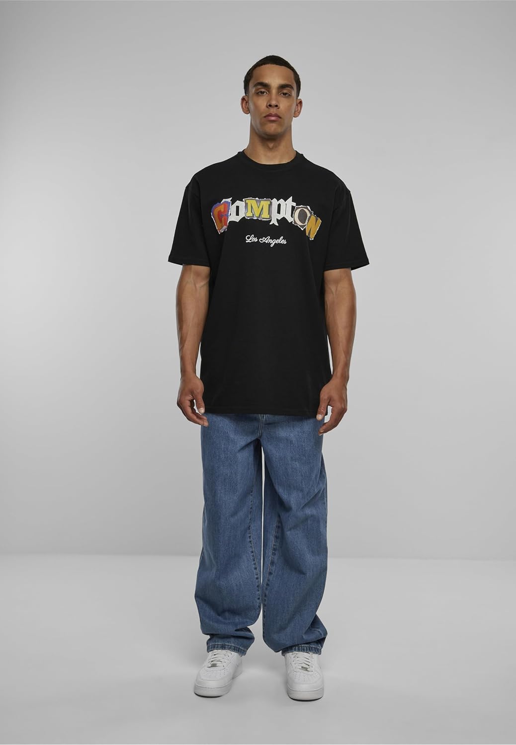 Mister Tee Unisex Compton L.a. Oversize Tee T-Shirt XL Schwarz, XL Schwarz