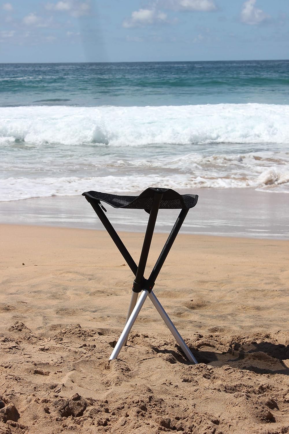 Walkstool - Modell Basic - 3-Beiniger Klapphocker aus Aluminium - Faltbar - 2 wählbare Modelle mit d