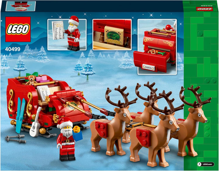 LEGO Schlitten des Weihnachtsmanns, BAU- und Spielset für Kinder mit Minifigur und Rentieren, Gesche