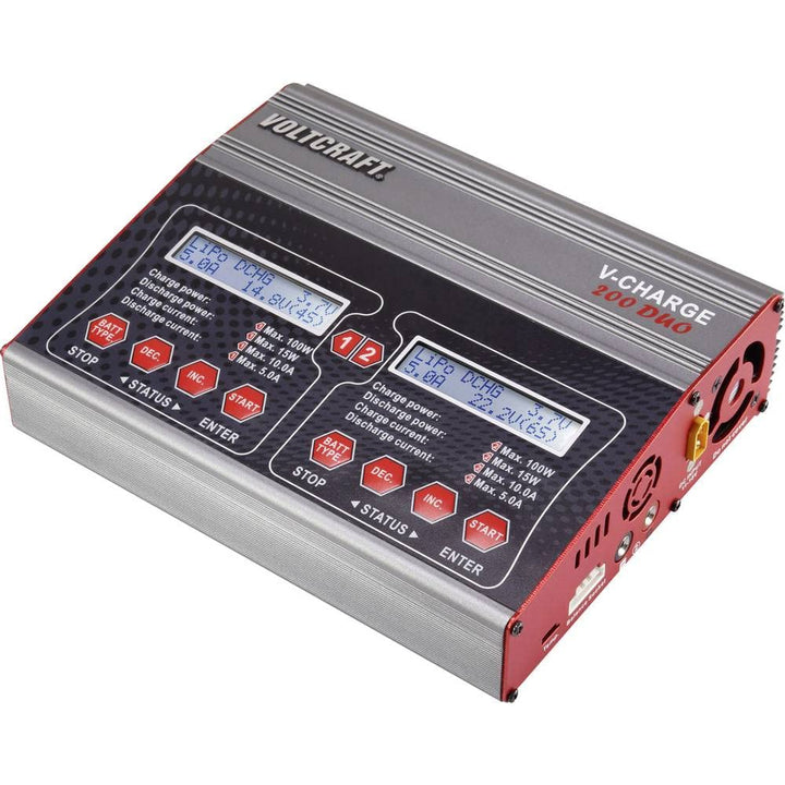 VOLTCRAFT V-Charge 200 Duo Modellbau-Multifunktionsladegerät 12 V, 230 V 10 A Blei, NiMH, NiCd, LiPo