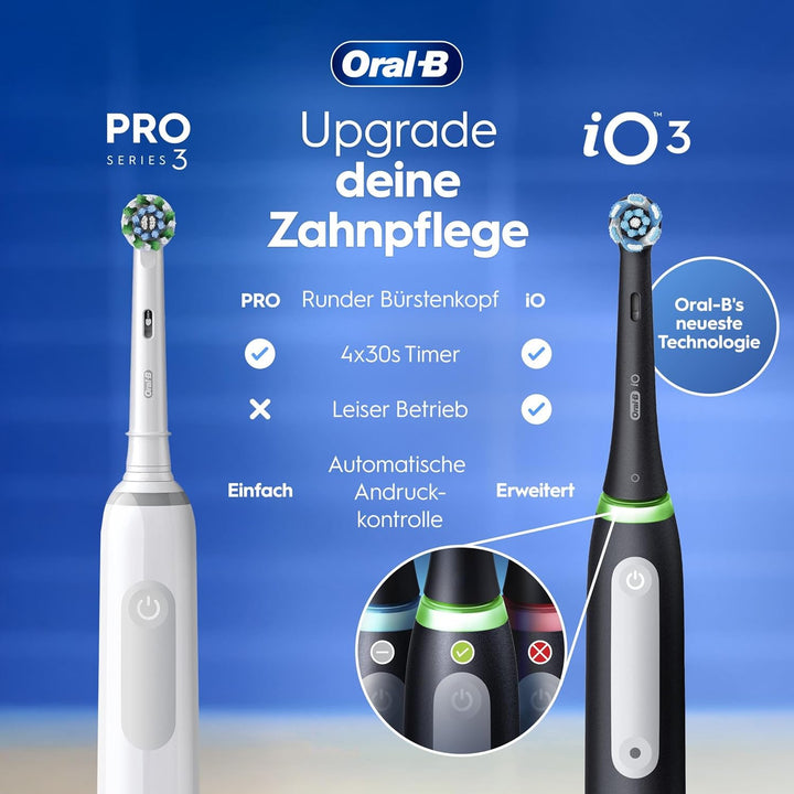 Oral-B Pro Series 3 Plus Edition Elektrische Zahnbürste, 3 Aufsteckbürsten, mit visueller 360° Andru
