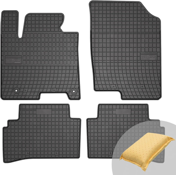 FROGUM EL Toro Gummimatten Ganzjähriges-Set von Autofussmatte Auto Fussmatten für Hyundai Tucson IV