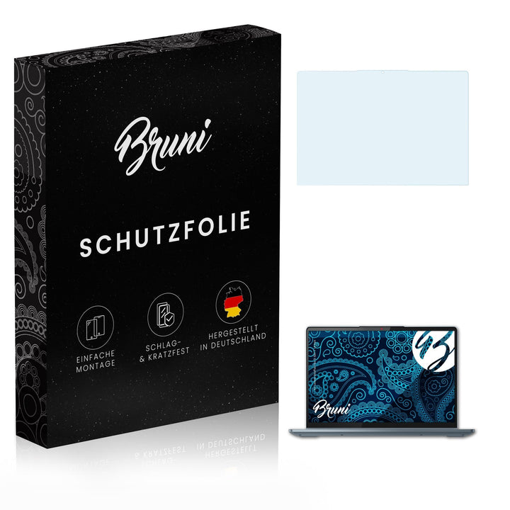Bruni Schutzfolie kompatibel mit Lenovo Idea Pad Flex 5i Gen 7 14 Inch Folie, glasklare Displayschut