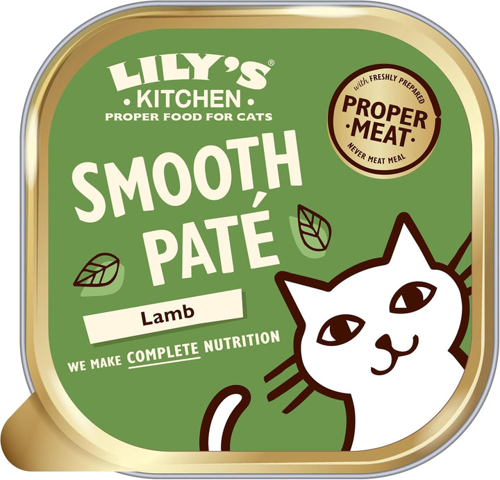 Lily’s Kitchen Premium Nass Katzenfutter für ausgewachsene Katzen 19 Schalen (19 x 85g) Lammfleisch-